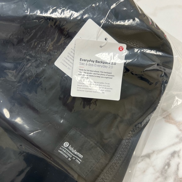 🖤🍋 Lululemon 🍋🖤 Everyday Backpack Black NEW - Picture 10 of 11
